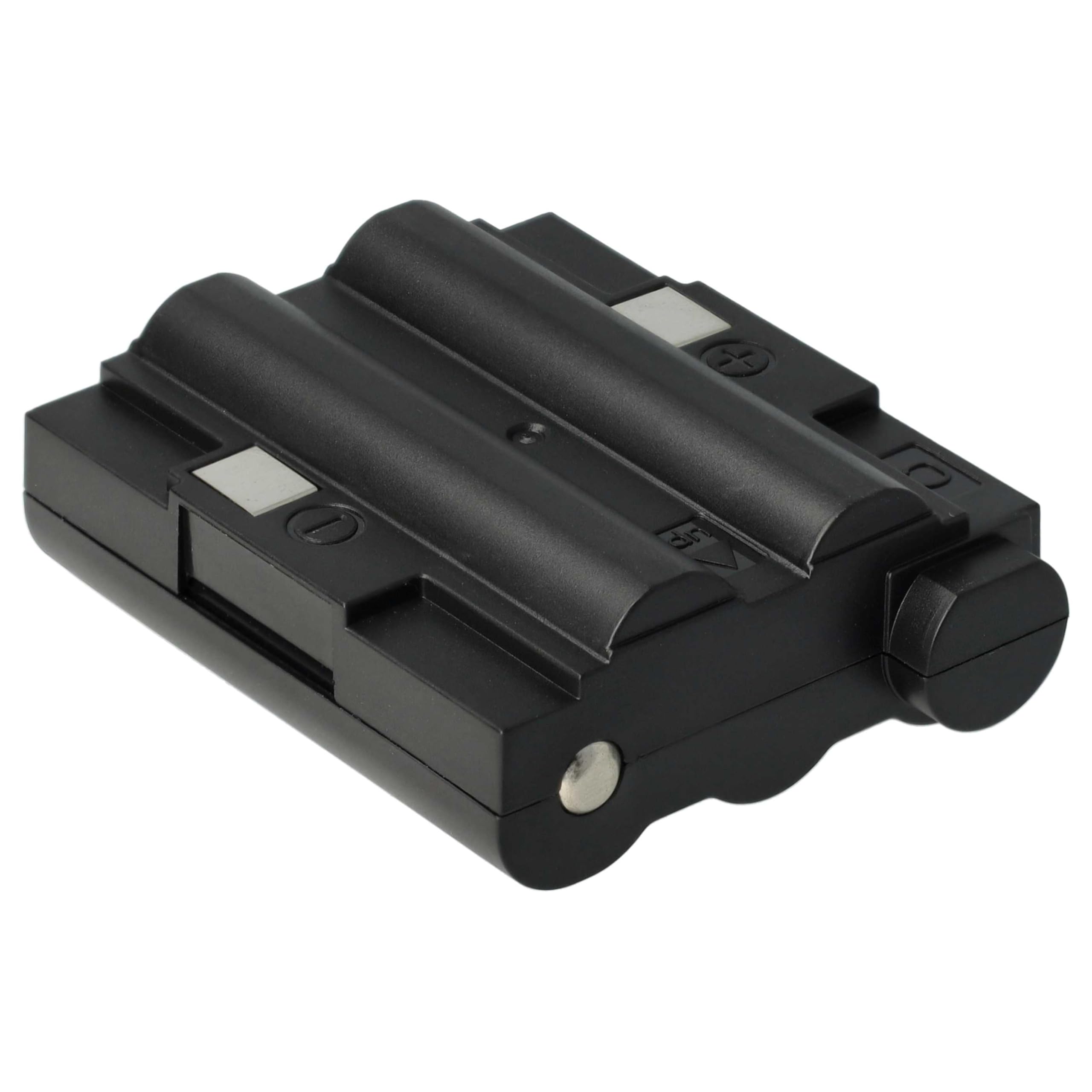 vhbw 2X Batterie Compatible avec Alan Midland GXT-850 | GXT-800, GXT-950, GXT-900, GXT-757, GXT-756, GXT-775 radio talkie-walkie (700mAh, 6V, NiMH)