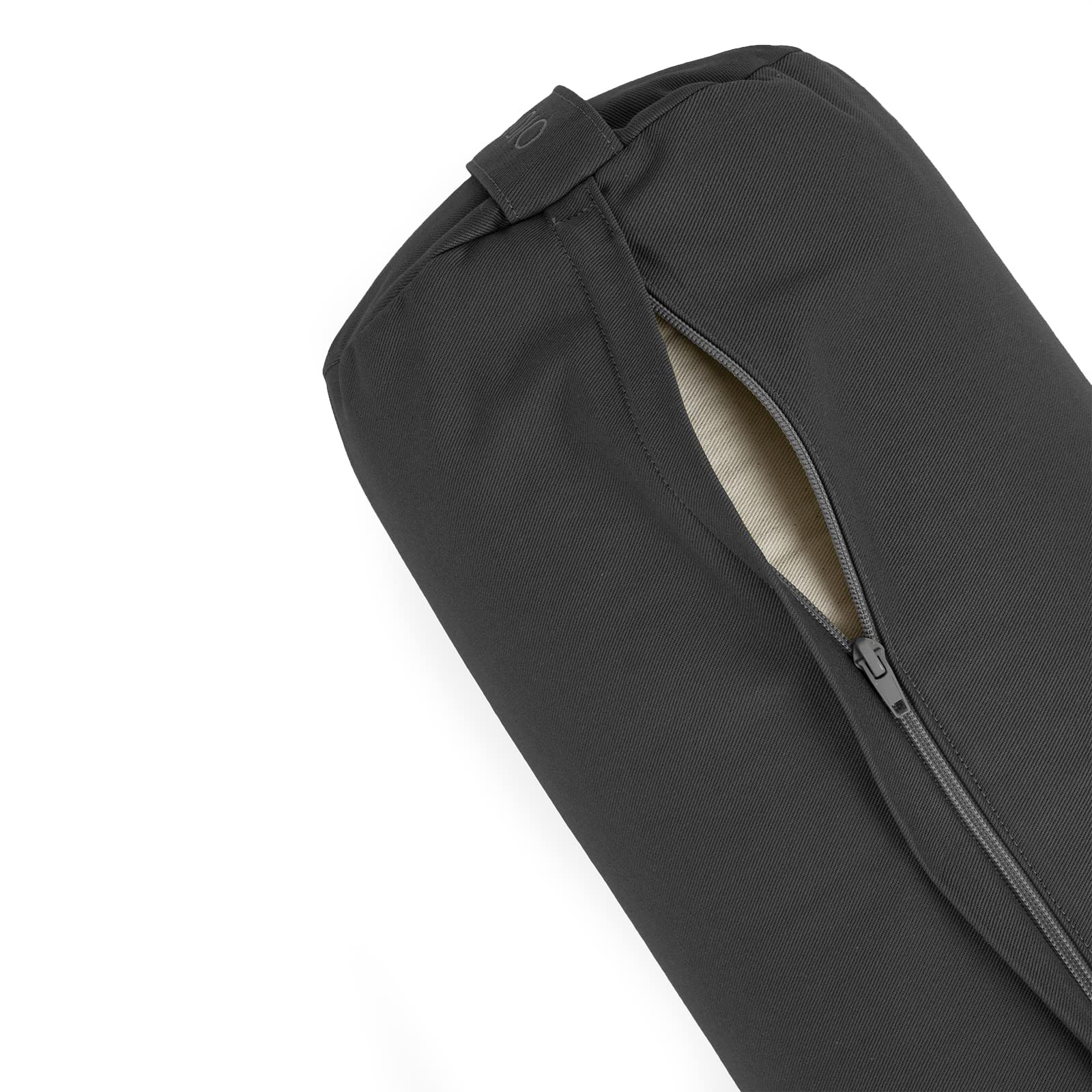 Yoga Studio Cojín de yoga | Relleno de cáscaras de trigo sarraceno orgánico de la UE | (certificado GOTS) | Funda exterior de algodón orgánico extraíble y lavable | Ideal para yoga, meditación