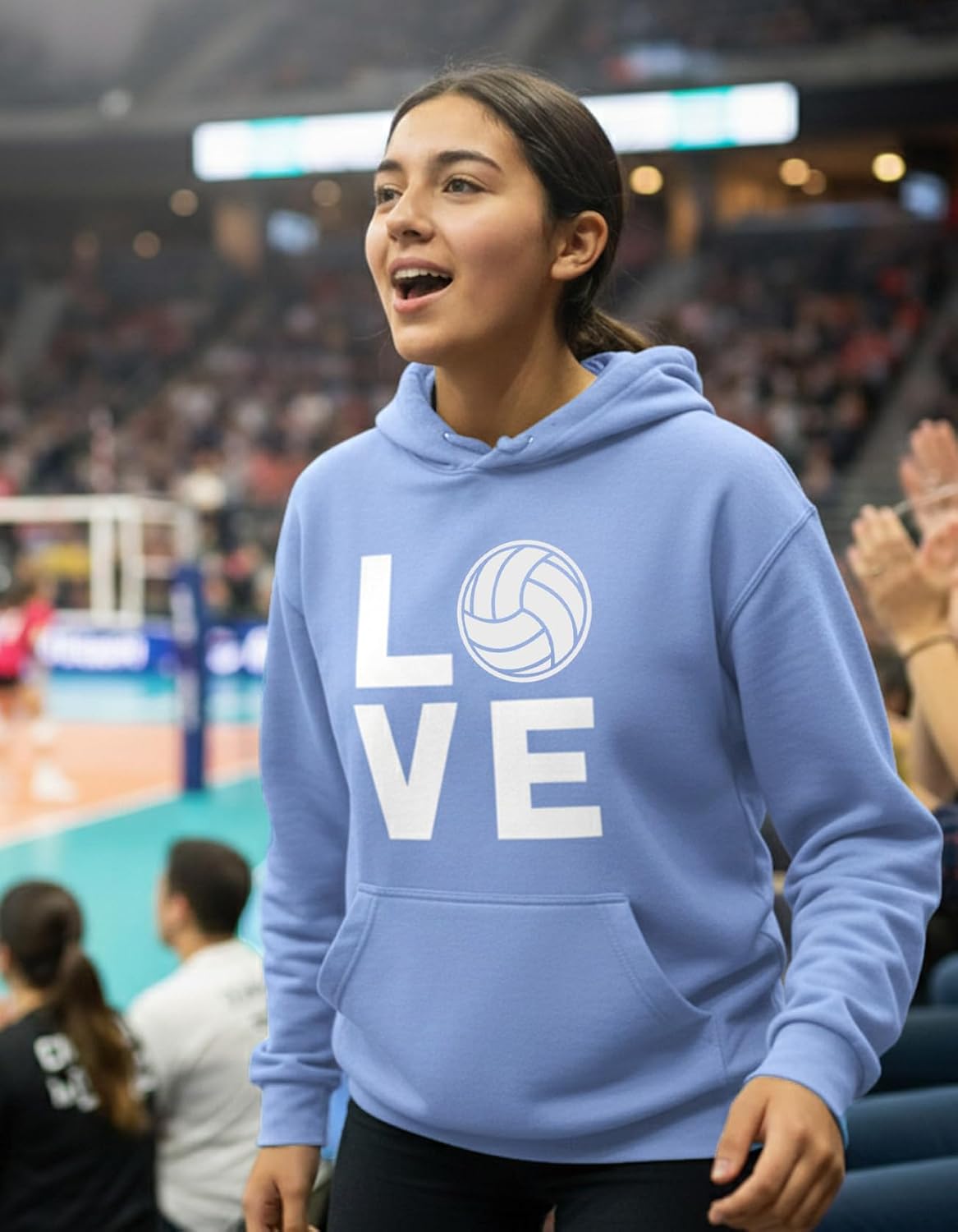 Tstars Volleyball Hoodies Gifts for Teen Girls Women Fans Team Players Love Sweatshirt Hoodie