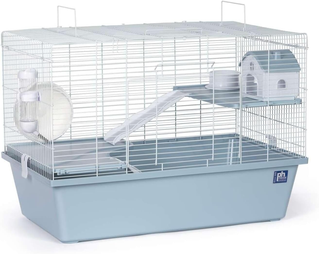HomeStock Mediterranean Mingle Animal Home with Elegant Mediterranean-Inspired Design, Spacious Interior, Durable Construction, and Comfortable Living Space for Pets. Light Blue