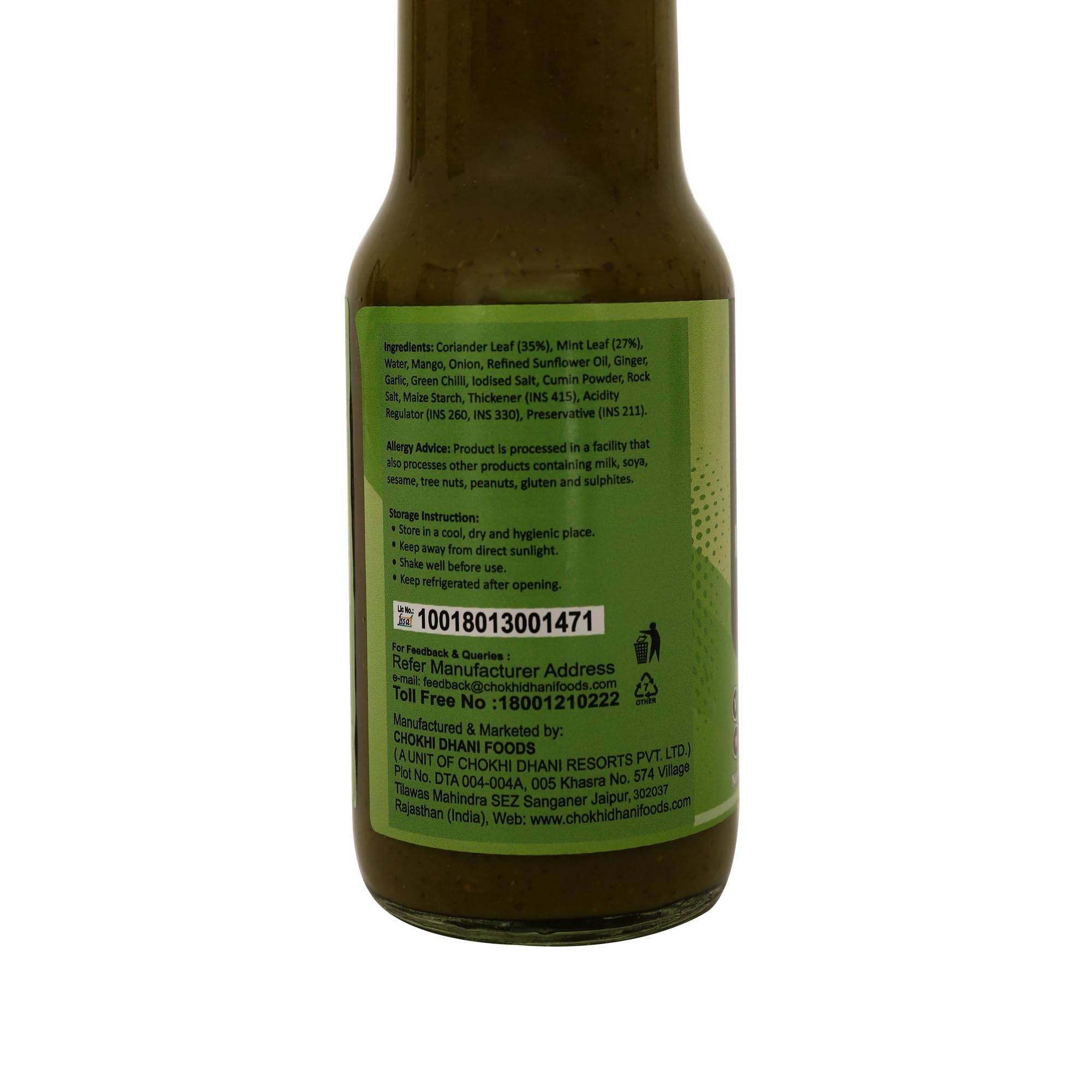 Chokhi Dhani Mint & Coriander Chutney β Dhaniya Pudina Green Chutney for Samosa, Chaat, Sandwich & Snacks | Tangy Fresh Indian Dip | Size 210g, Pack of 2 4