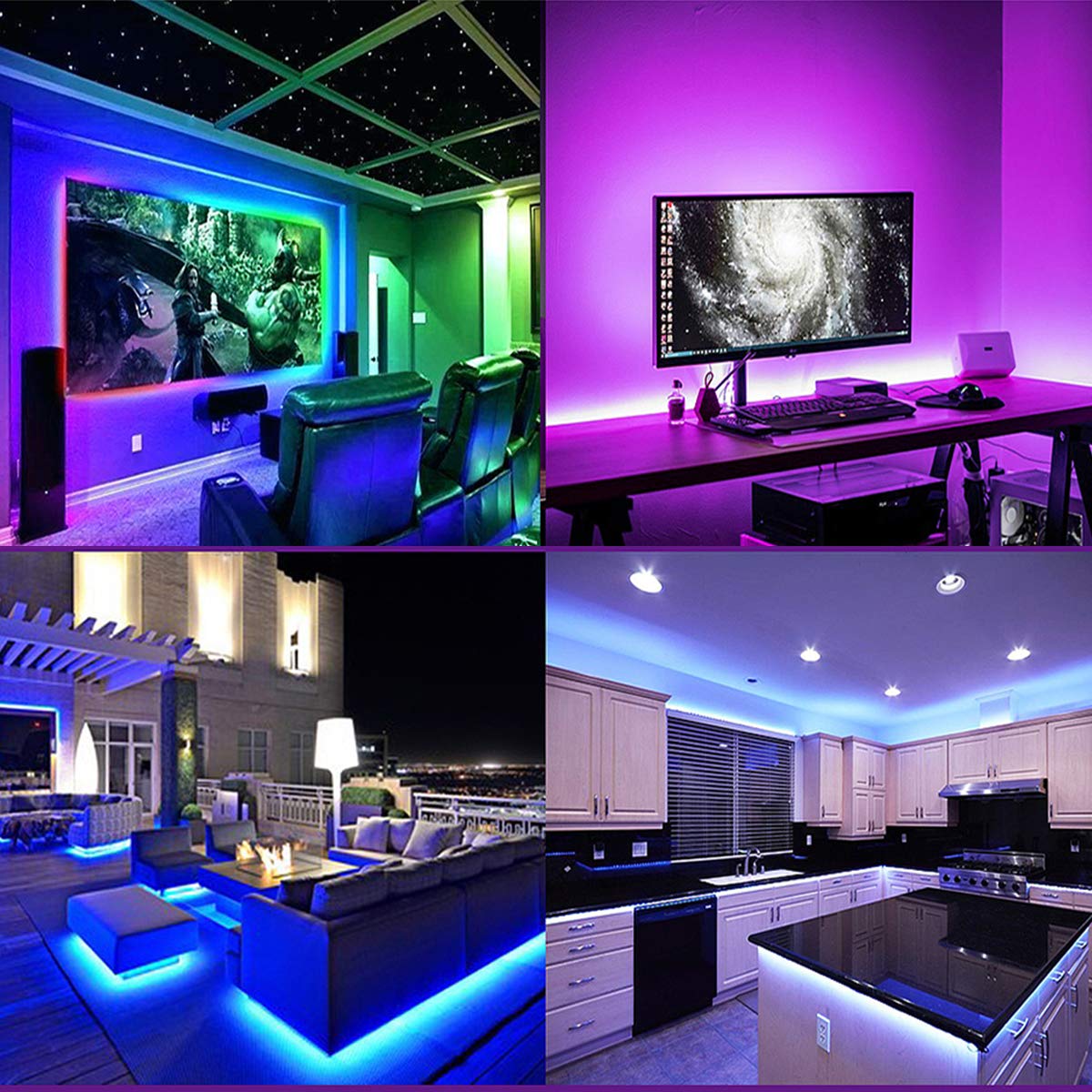 12V WS2815 Tira de luz LED, 5m RGB Señal Dual LED Píxeles Strip 300 LEDs IP30 Tiras LED Programable Direccionable Individualmente a Todo Color para DIY, Decoración Publicitaria