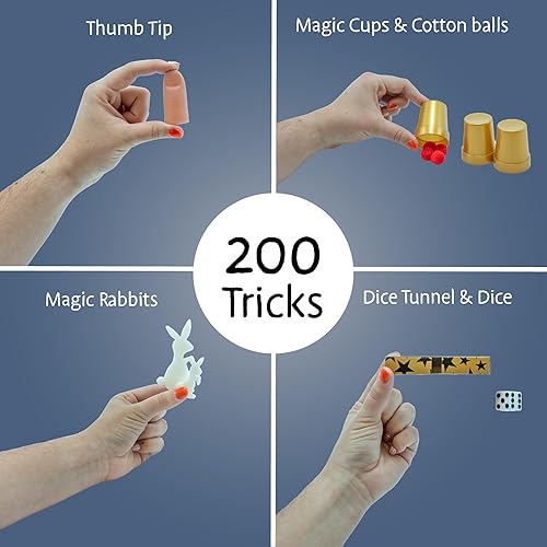 Miniatura 2 de Sombrero mágico increíble - 200 trucos de magia fáciles de aprender - It's Magic por Hanky Panky Toys - Fácil de usar para niños pequeños - para