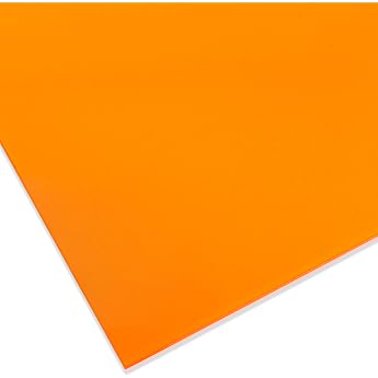 PLEXIGLAS GS 3 mm Thick 25 x 50 cm Orange Transparent 2C04
