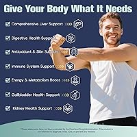 Vista 3 de Totaria TUDCA Suplemento de apoyo hepático de 1000 mg con cardo mariano, NAC, ALA, 80% de silimarina, sales biliares extra fuertes 15 en 1