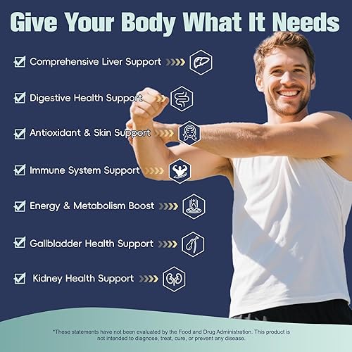 Miniatura 3 de Totaria TUDCA Suplemento de apoyo hepático de 1000 mg con cardo mariano, NAC, ALA, 80% de silimarina, sales biliares extra fuertes 15 en 1