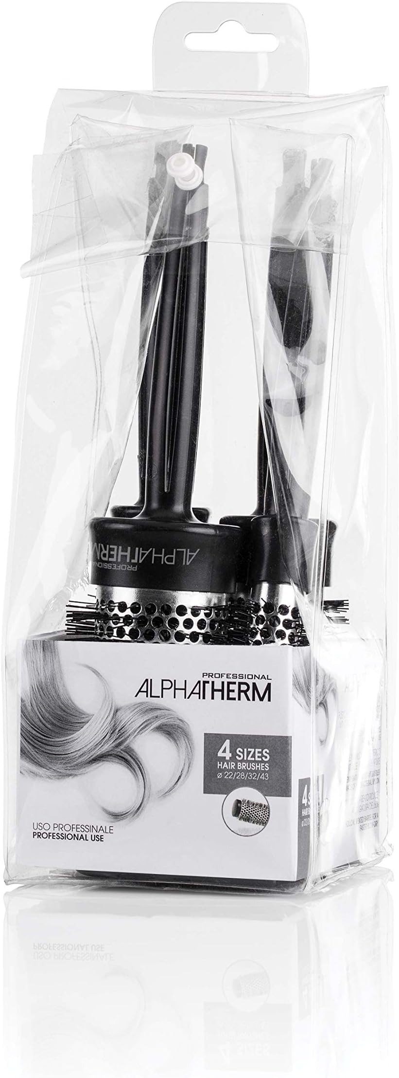 XanitaliaPro Kit Alpha Therm Thermal Brush, Black - 200 g