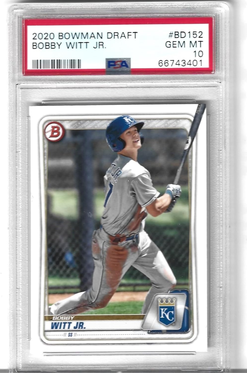 Psa 10 Bobby Witt Jr. Bowman Baseball Rookie Card 10 Kansas City Superstar Shortstop