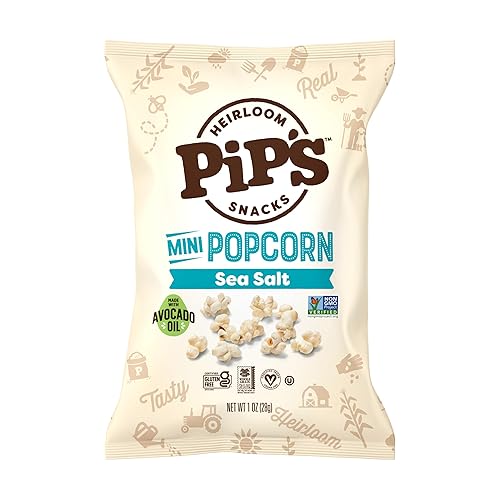 Vista 16 de Pipcorn - Paquete variado de mini palomitas de maíz Heirloom – Sal marina y trufa 4.5 onzas, paquete de 6 – Snacks saludables, aperitivos sin