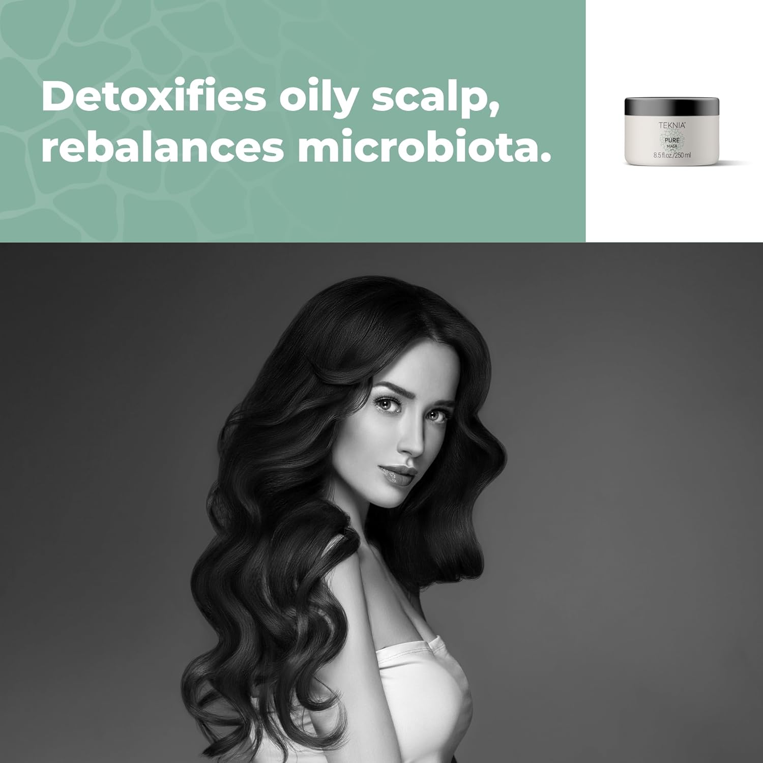 LAKMÉ Teknia Scalp Care Pure Purifying Clay Mask, Scalp Mask for Oil, 8.5 Fl Oz