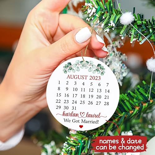 Vista 100 de Adornos de Navidad, adorno de árbol de Navidad de camión rojo, adorno de Navidad personalizado de camión rojo, adorno de Navidad de Feliz Navidad