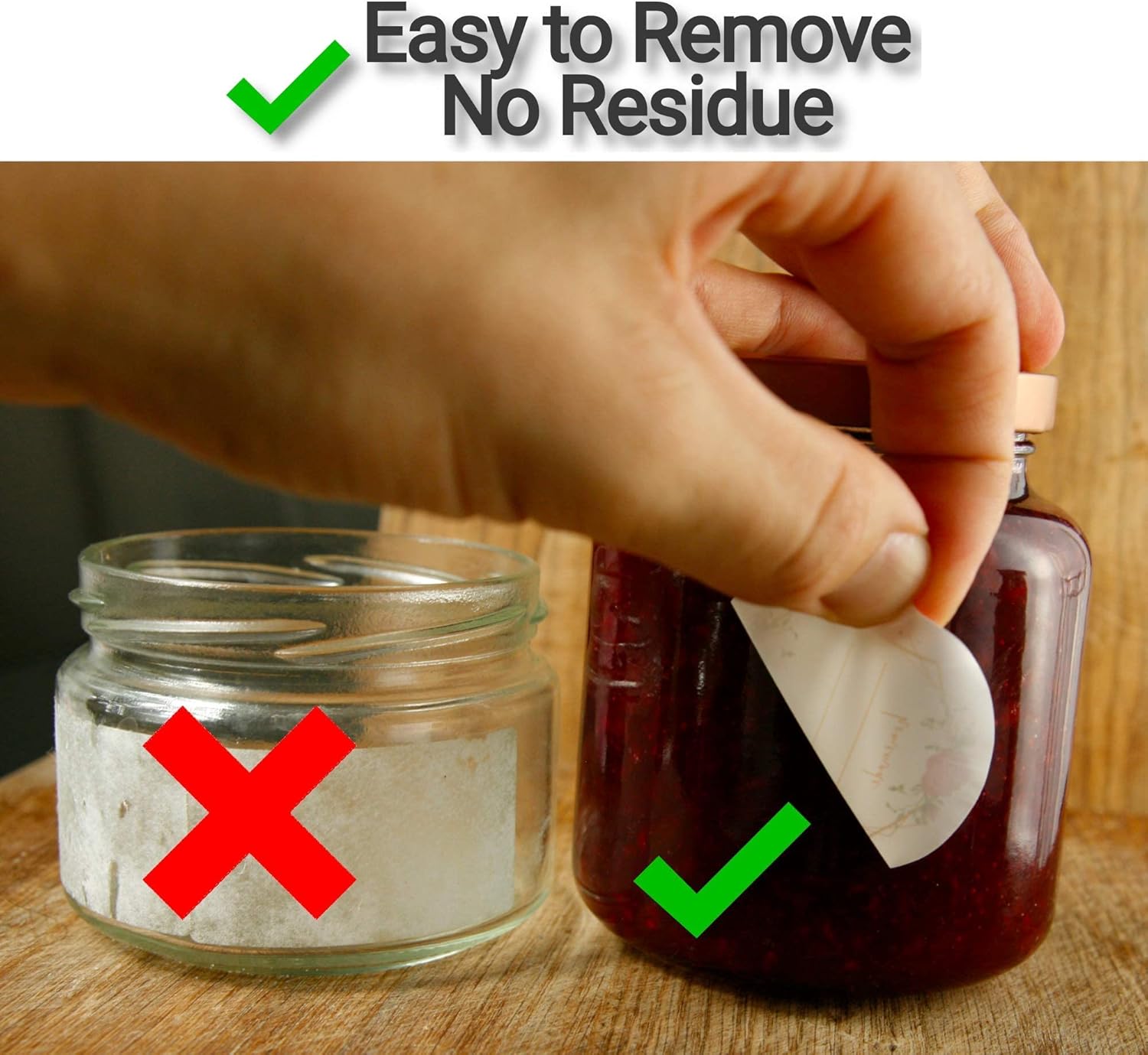 Buy 100 Self-Adhesive Plastic Labels (Ø 5cm) Easy to Remove ...