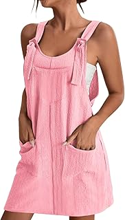 Summer Dresses for Women 2025 Sundresses Vacation Sleeveless Beach Swimsuit Cover Ups Spring Outfits Casual Sun Dress - Buy now