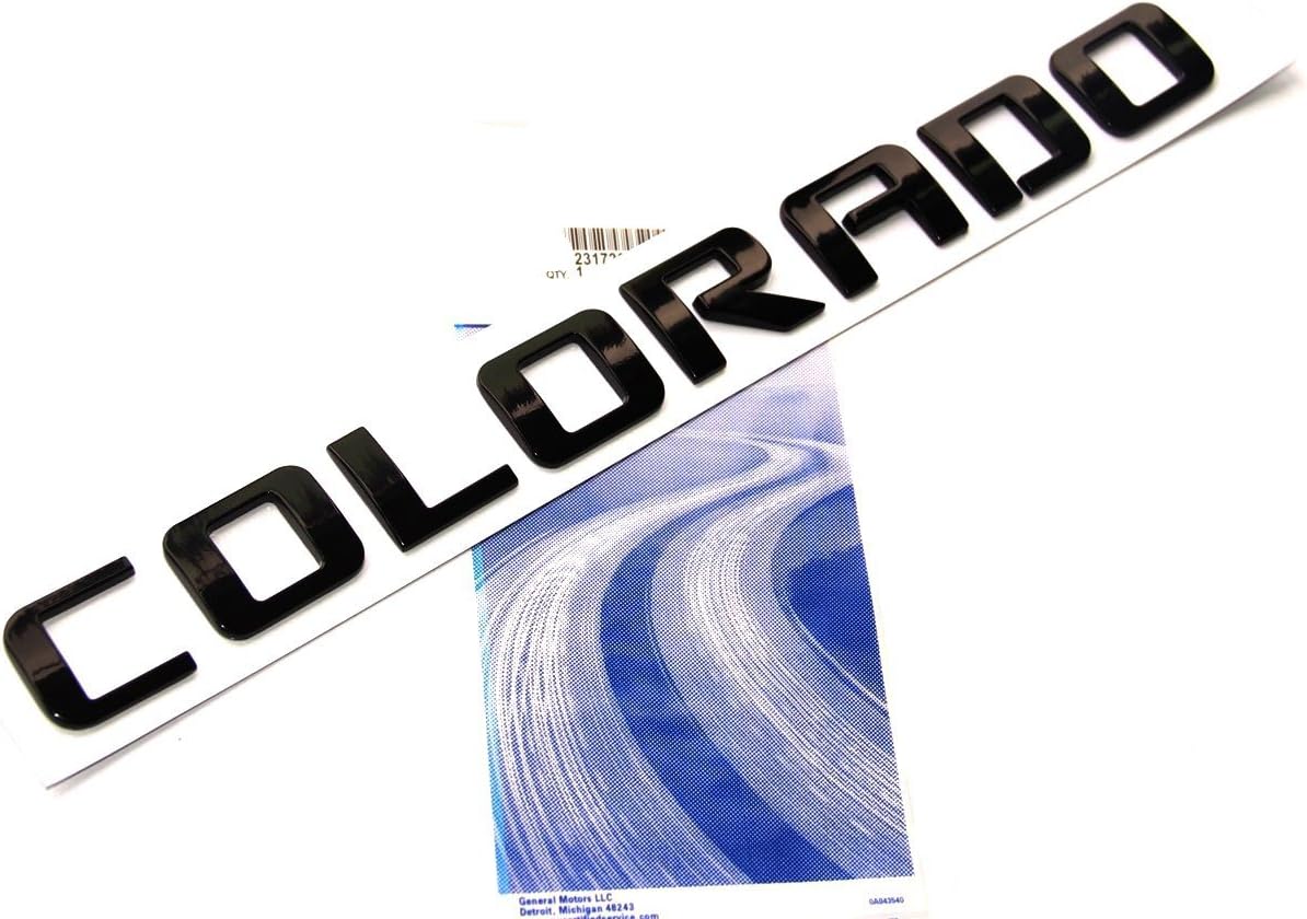 Yoaoo Black Colorado Lt Nameplate Emblem Letter Badge 3D Logo Compatible with Shiny
