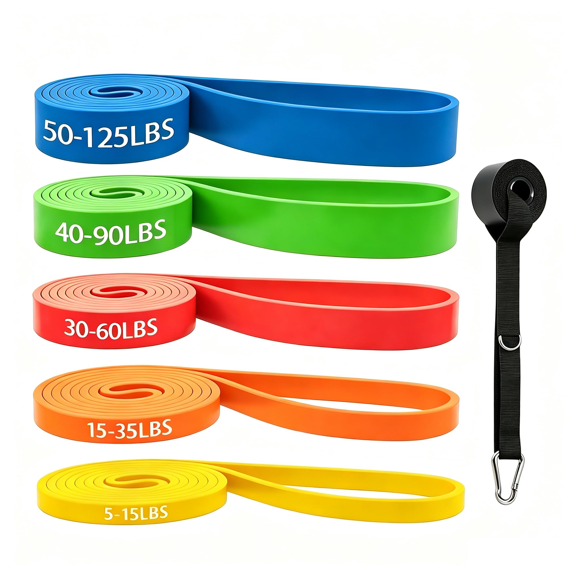 Resistance Bands for Working Out, Pull Up Assist Bands Set, Workout for Women and Men, Exercise Bands,Training, Plasticity, Physical Therapy at Home/Gym