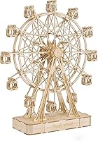 Vista 4 de ROBOTIME - Rompecabezas 3D de madera, juguete de madera para montarte tú mismo, para niños, maquetas, ideal como regalo, noria