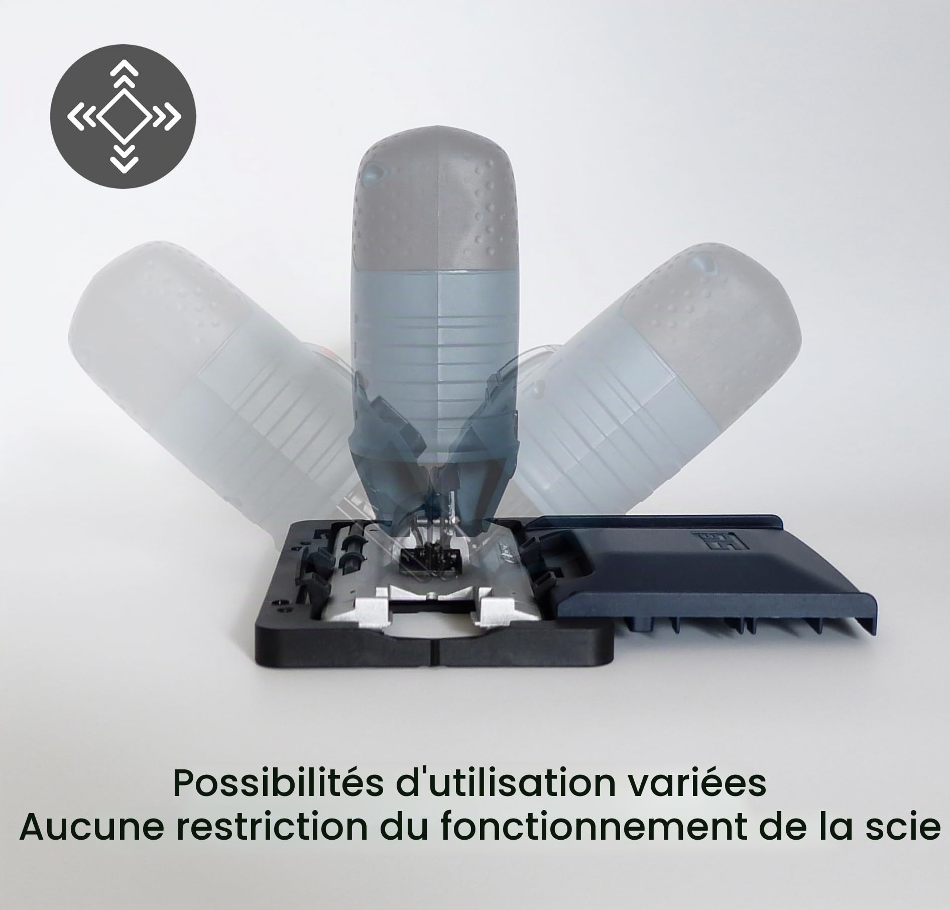 SLE Adaptateur de rail de guidage professionnel pour scie sauteuse sans fil Bosch GST 12 V-70 pour scie sauteuse Makita/Festool/Bosch/Mafell/Einhell/Milwaukee/Metabo