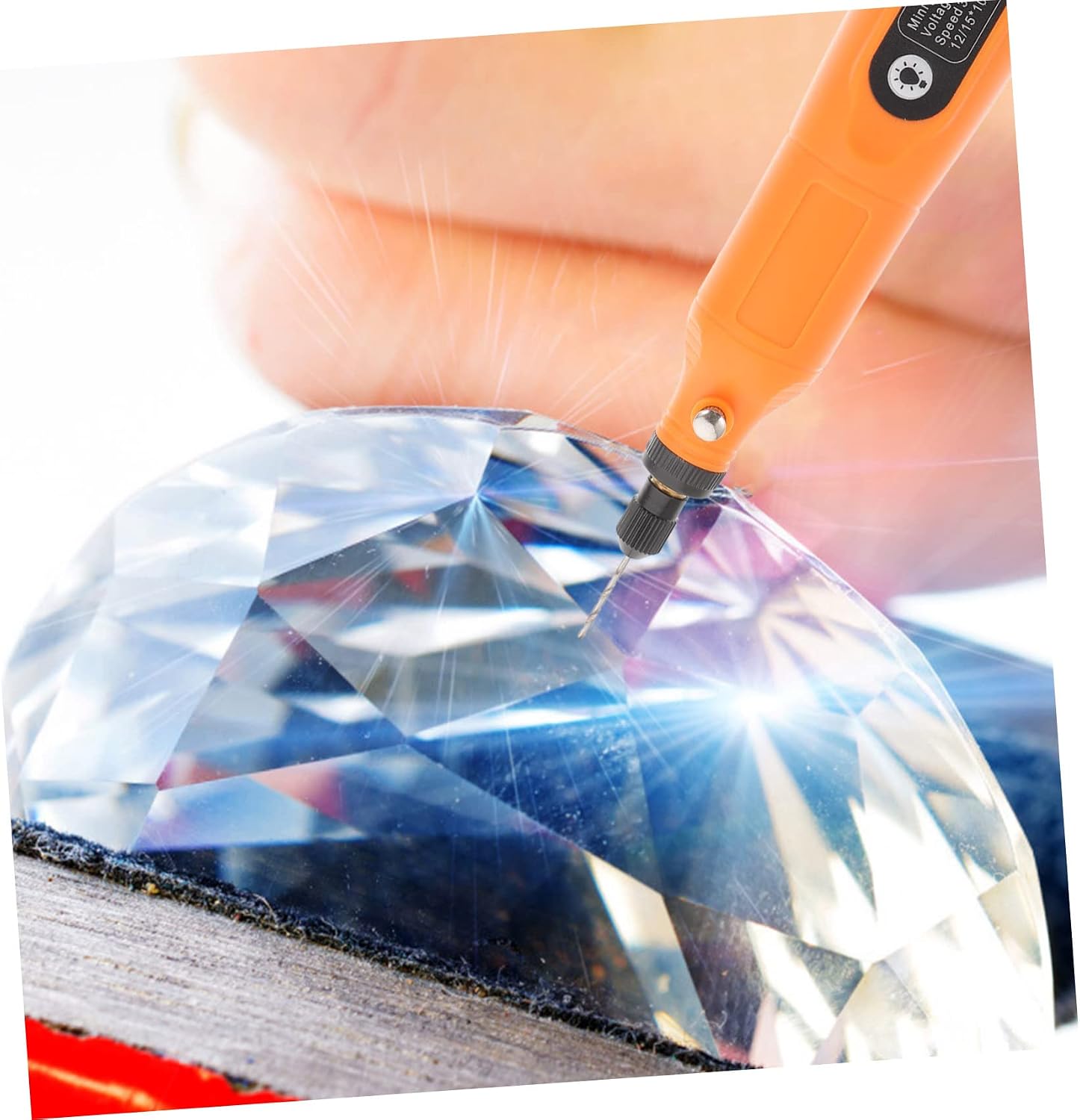 NUOBESTY 1set Mini Cordless Electric Nail Grinder Speed Polishing Tool Usb Charging Handheld Drill for Sanding Diy Crafts