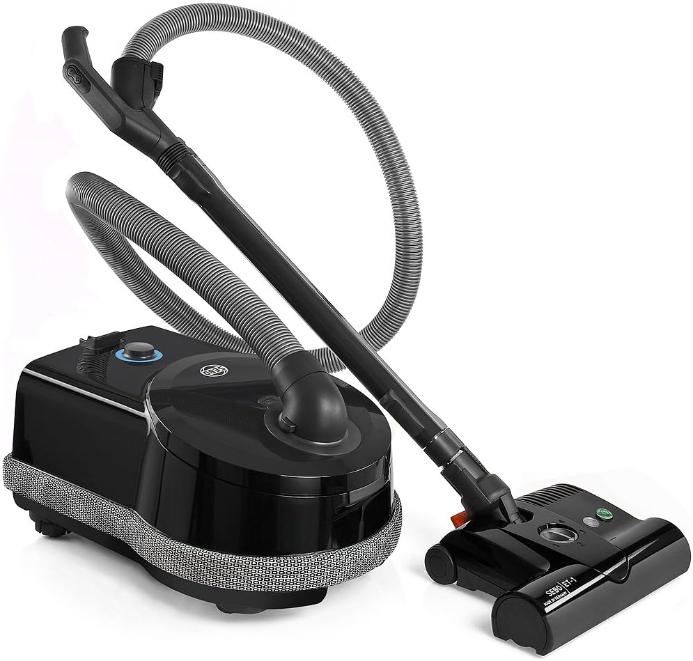 Sebo Airbelt D4 Black Premium Canister Vacuum Cleaner with ET-1 Powerhead and Bare Floor Brush w/ Free Shipping!