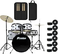 Premium DX420 SL Bateria Acústica Completa 20″ Prata