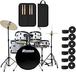 Premium DX420 SL Bateria Acústica Completa 20″ Prata