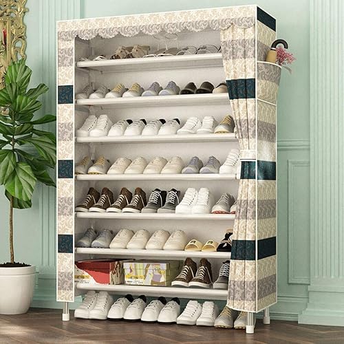Miniatura 2 de Estante para zapatos, organizador de zapatos, torre de 8 niveles, organizador portátil de almacenamiento de zapatos, armario, estantes de pie con