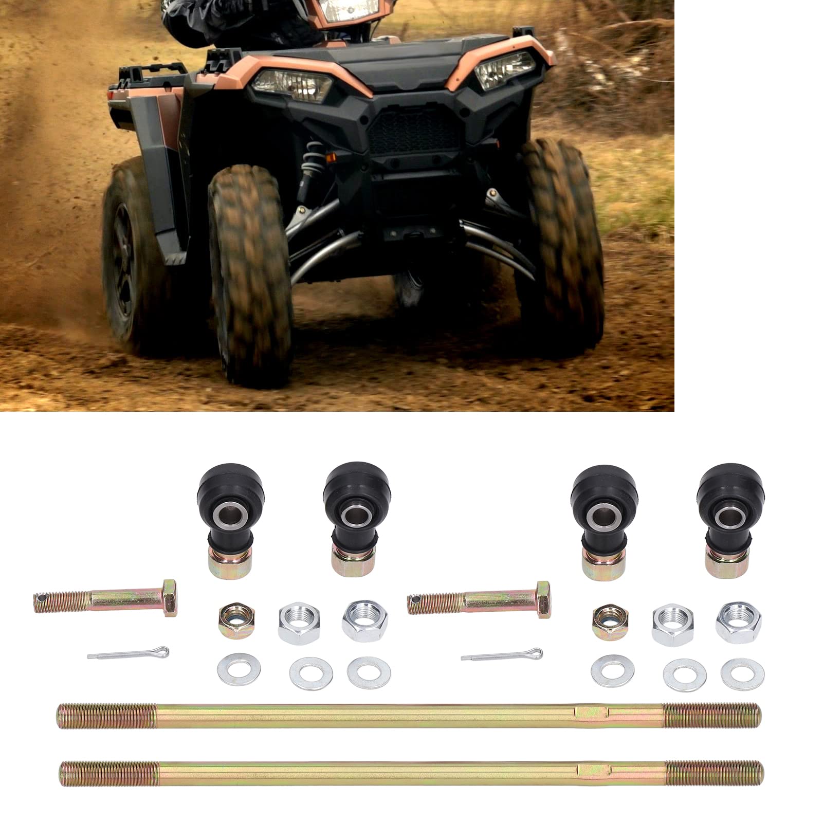 Set Tiranti, Set Tiranti ATV in Lega Metallica, Sostituzione Antiruggine in Lega Metallica per Polaris SPORTSMAN 500 RSE 1999-2000