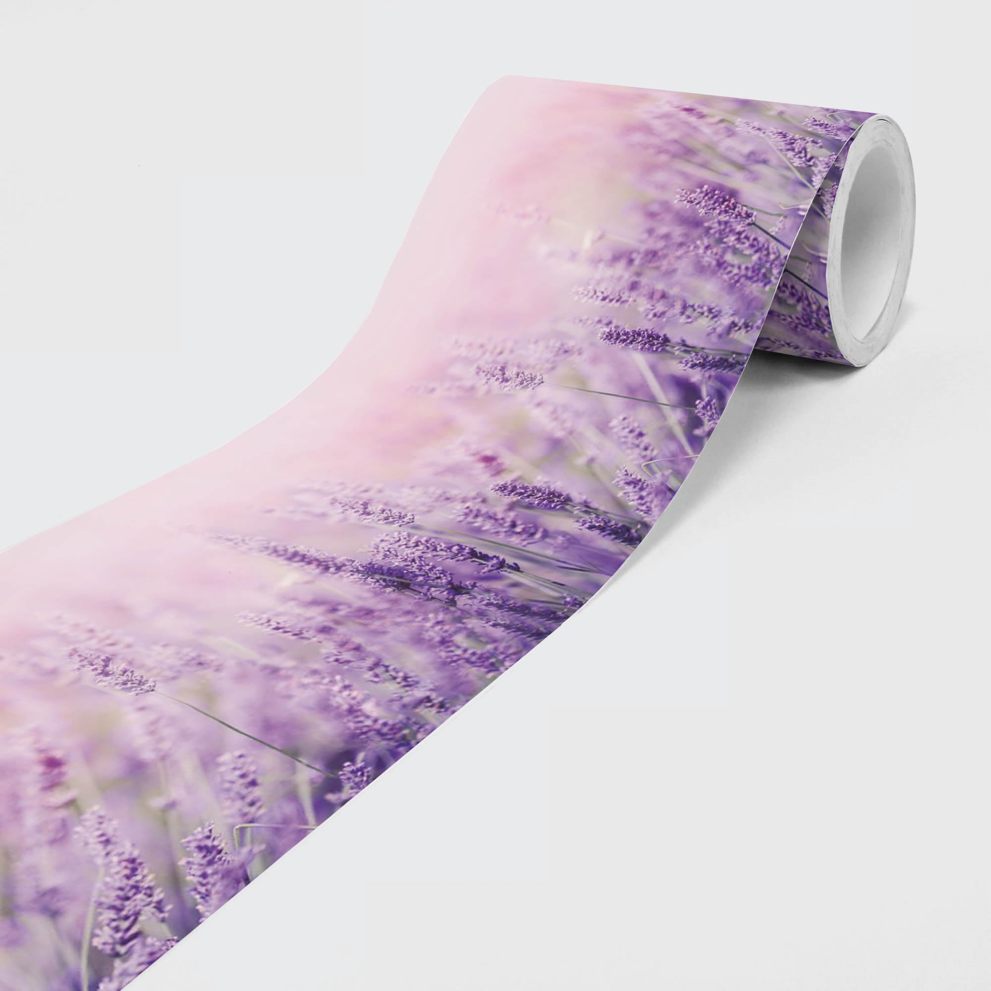 Dimex 5m x 15cm Self Adhesive Wallpaper Border Lavender Floral Non-Woven Wallpaper Border