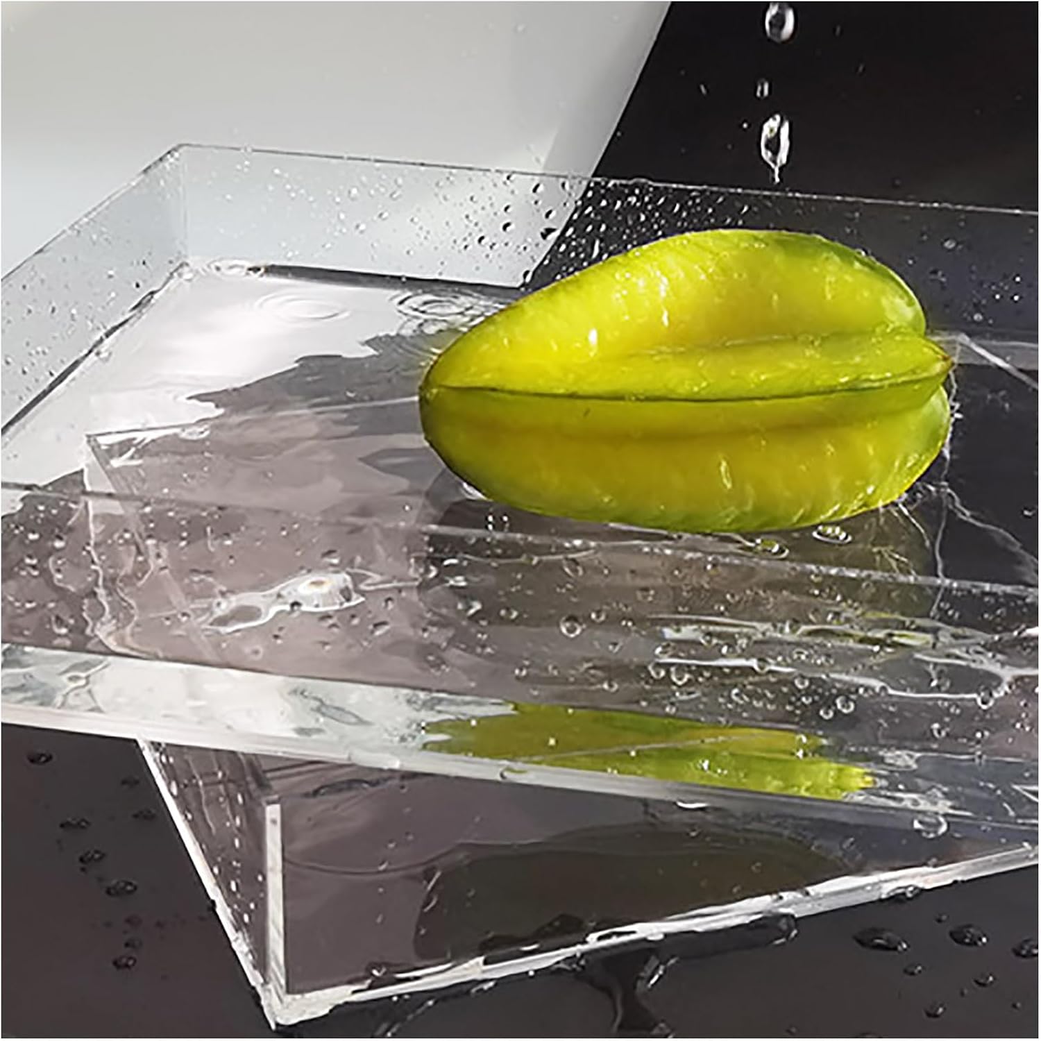 アクリル製 トレイ引き出し収納ボックス、撮影用水槽ディスプレイ小道具ボックス、装飾小道具収納ボックス、浅水撮影トレイ(30x15x1