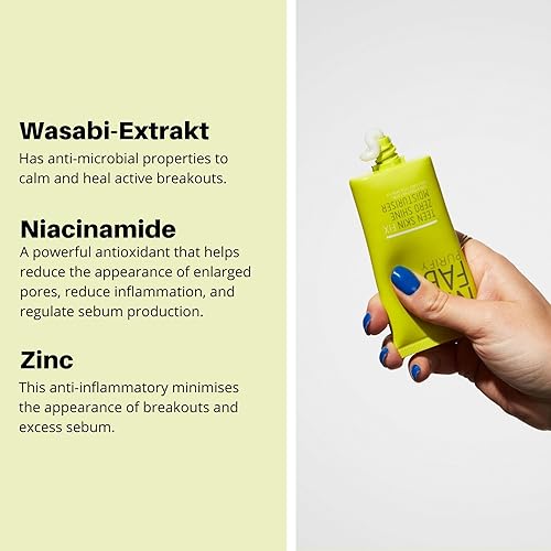 Miniatura 5 de Nip+Fab Teen Skin Fix Zero Shine - Hidratante facial con niacinamida y extracto antioxidante de wasabi, crema facial matificante sin brillo para