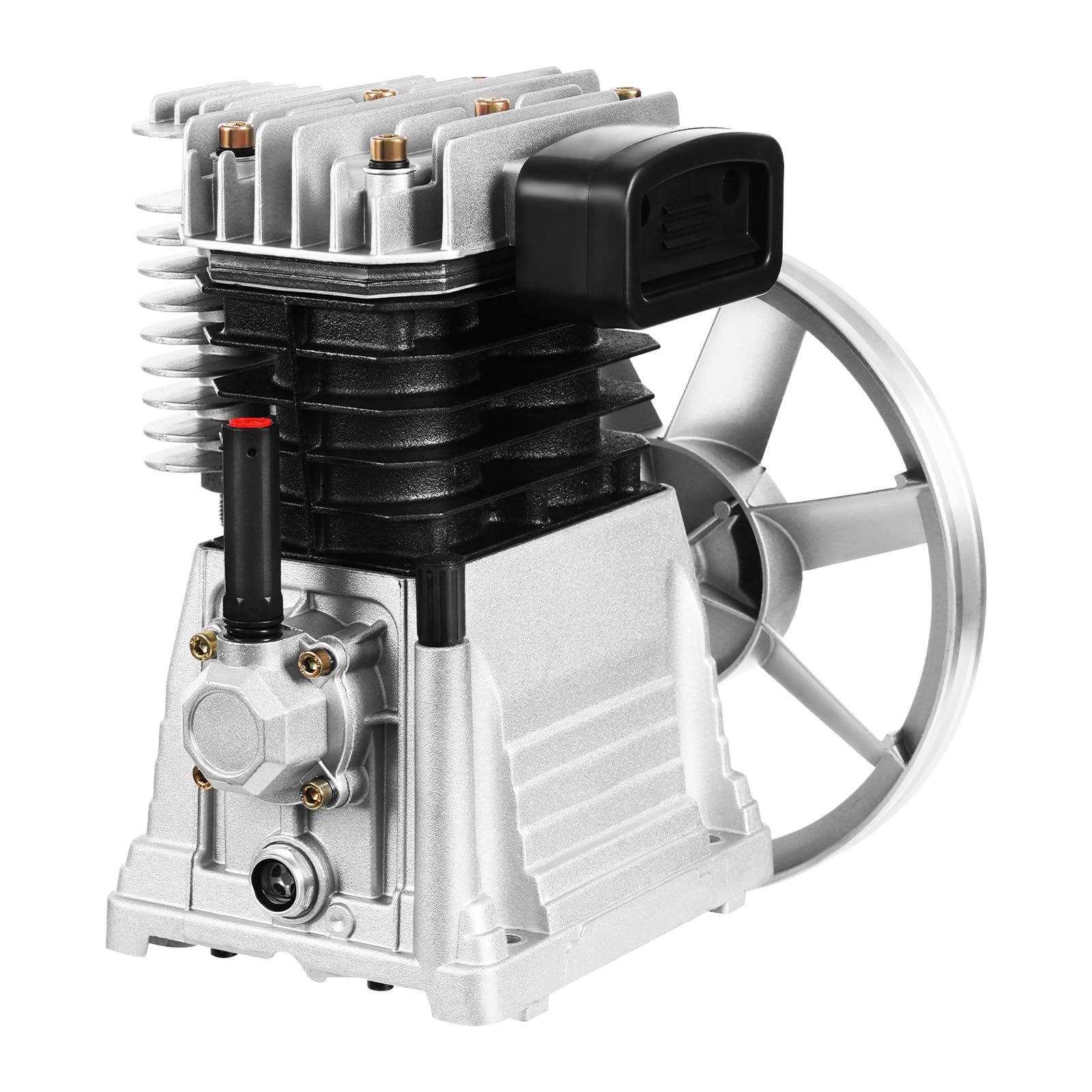 Air Compressor Pump 3HP 250L/min Air Compressor Head Pump Cylinder Cast Iron Air Compressor Head Piston Style Lubrication Pump