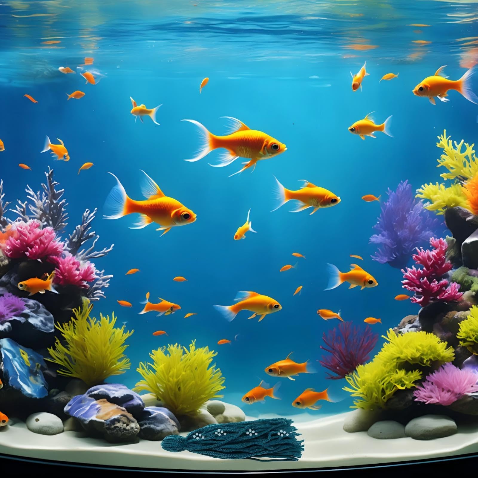 UEKPDM 5pcs Fish Tank Spawning Mop Decorations Breeding Hideout for Aquarium Fish, Green - Image 2