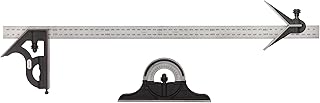 435M-600 600mm Combination Set with Square, Center and Reversible Protractor Head and Blade