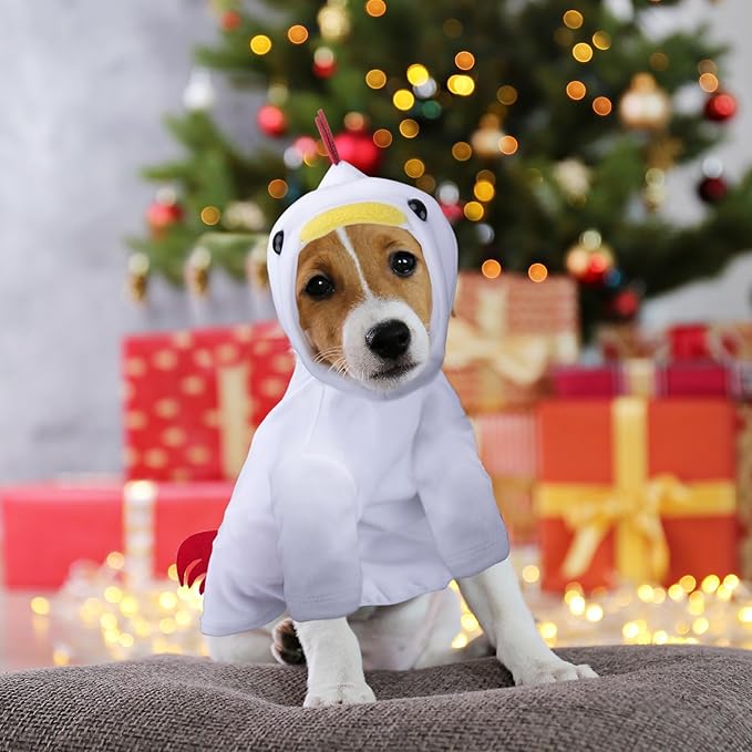 Disfraz de Pollo para Perros Medianos, Talla M miniatura 8