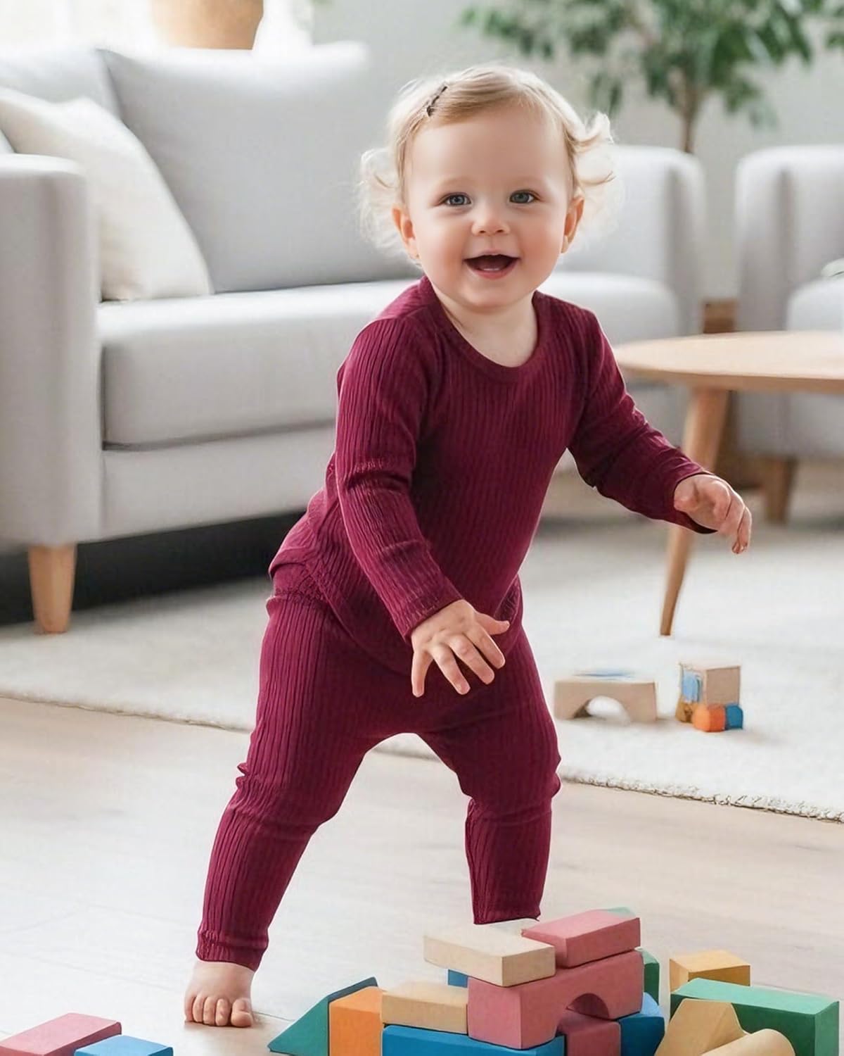 Mioglrie Baby Girl Clothes Infant Fall Outfits Toddler Girl Clothes 6 Pcs Spring Newborn Essentials 3M-3Y Clothing Set - Image 4