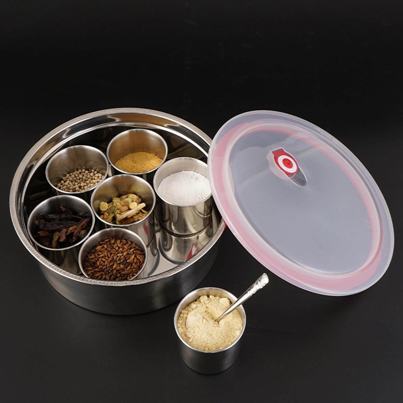 Caja de Condimentos Combinada, Herramienta de Cocina Reforzada, Utensilio de Cocina Extraíble