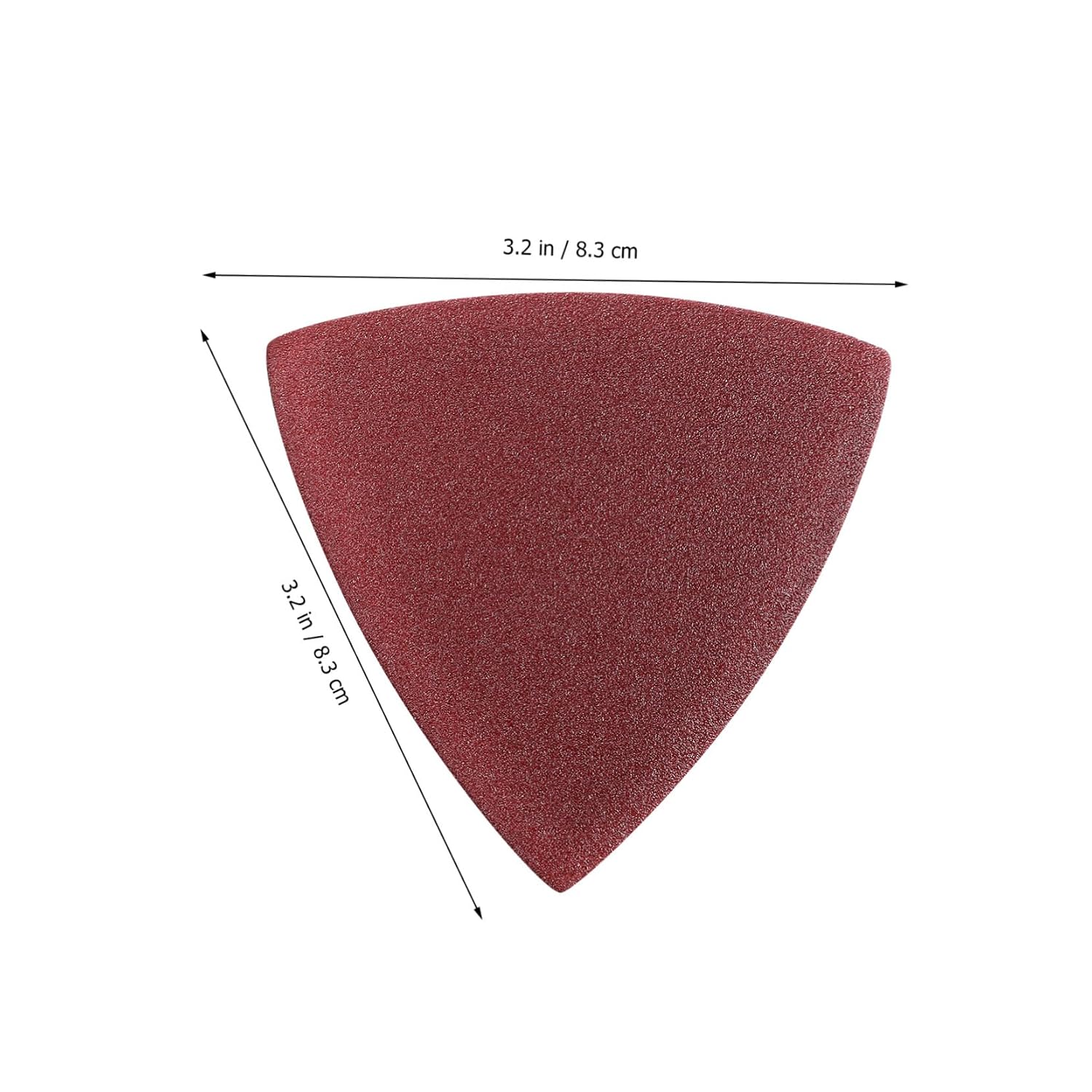 Vaguelly 100pcs Triangle Sanding Paper Sanding Pads Oscillating Tool Pad Fine Sandpaper for Detail Sander
