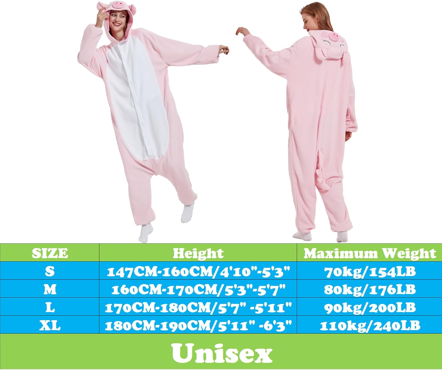 III HHONS Animal Onesie Costume Cosplay Teen Halloween Christmas Pajamas Onesies For Teen Women/Men - Image 2