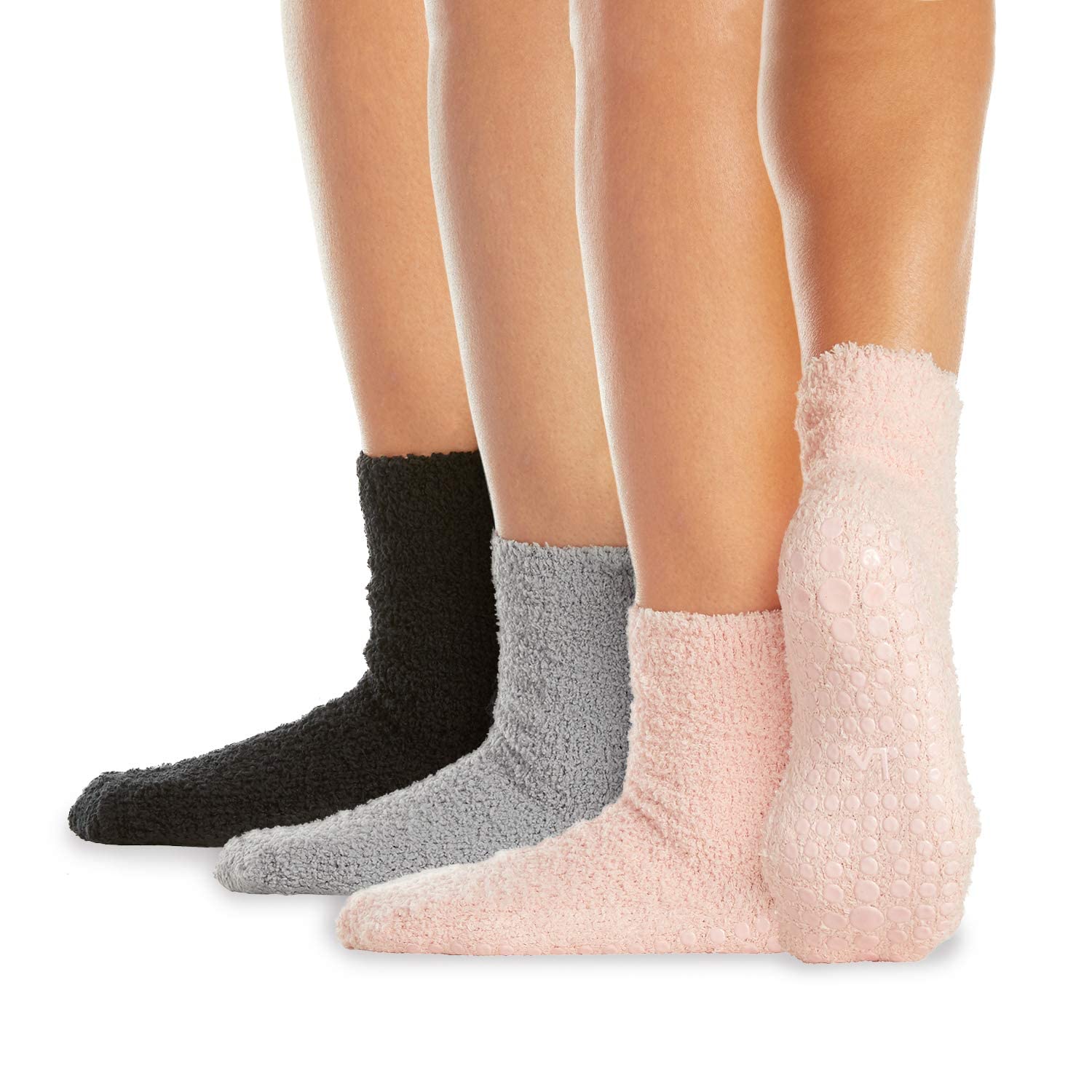 LA ACTIVE Non Slip Yoga Grip Socks - Barre Ballet Pilates Athletic Socks for Men and Women