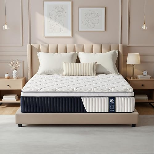 Full Size Mattress, 12 Inch Ultra Comfort Hybrid Mattresses Full Size, Foam with Independent Pocket Springs Mattress in a Box Pressure Relief & Supportive, Medium Firm
