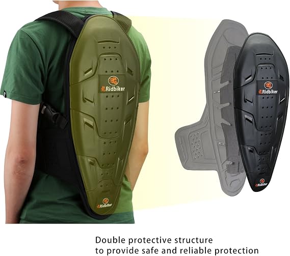 RIDBIKER Motorcycle Back Protector Motocross Spine Protector Body Armor Gear Racing Riding Skating Anti-Fall Snowboard Back Protector Protective Gear