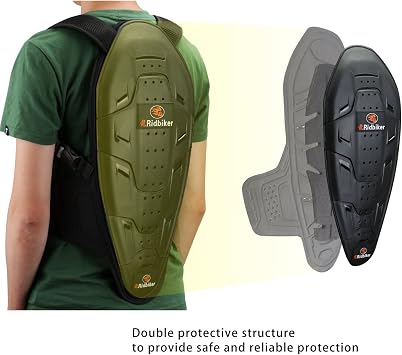 RIDBIKER Motorcycle Back Protector Motocross Spine Protector Body Armor Gear Racing Riding Skating Anti-Fall Snowboard Back Protector Protective Gear