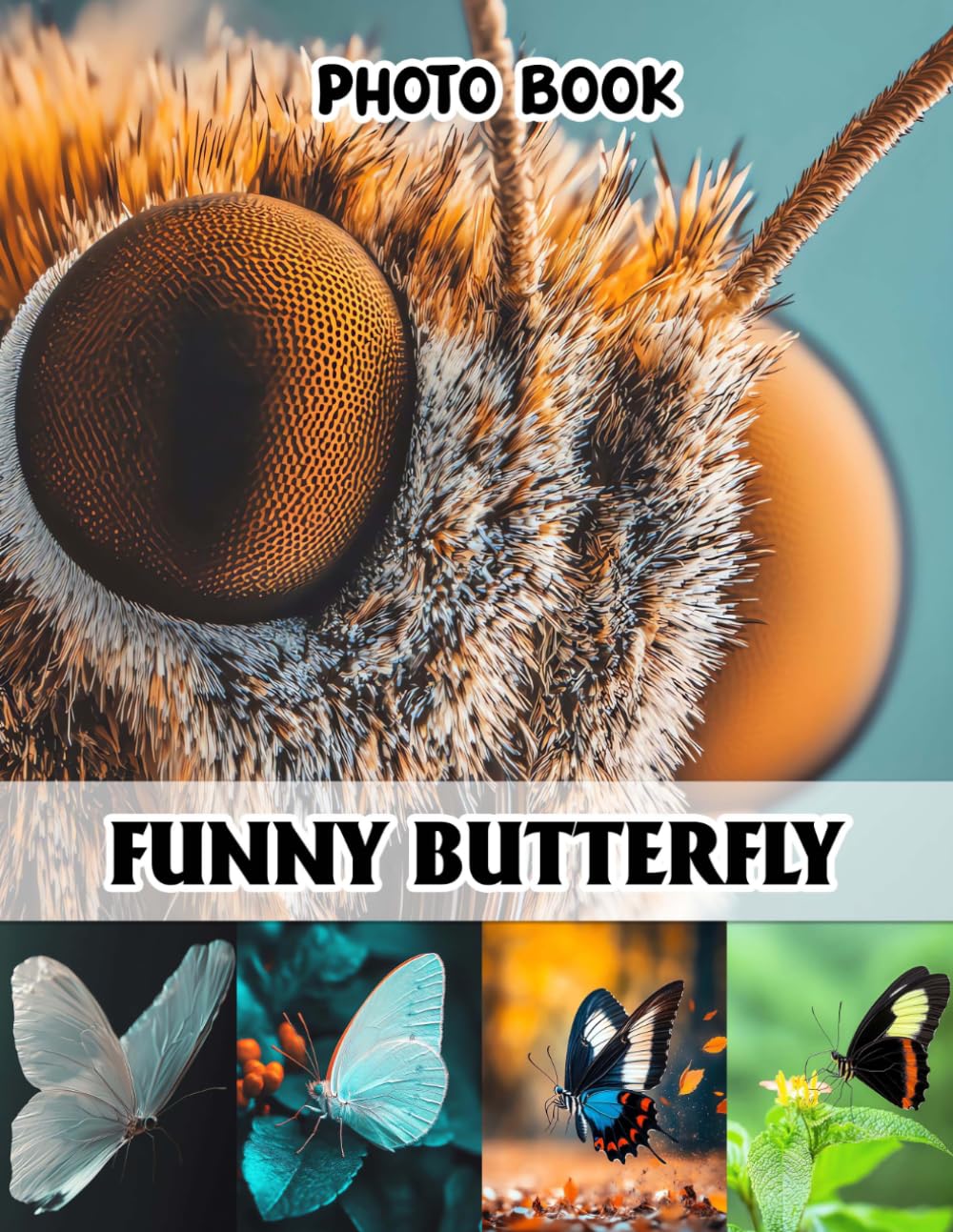 Funny Butterfly Photo Book: Colorful Winged Beauty Collection Pages | 40 Images Pages for Nature Enthusiasts, Cheerful Gifts, Delicate Creatures