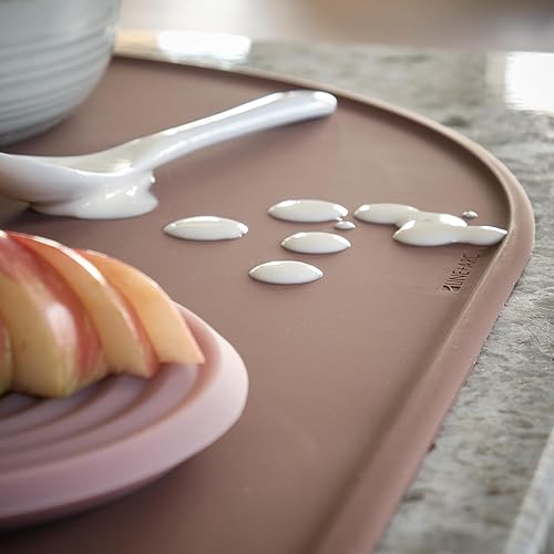 Miniatura 7 de LINE+ARC Manteles individuales de silicona Degr impermeables, resistentes a las manchas y al calor (20.5 x 13, juego de 2 unidades, lavado a la