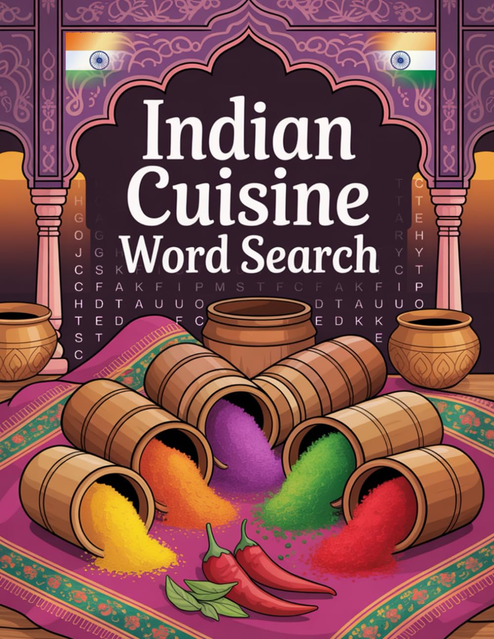 World Flavors: Indian Cuisine Word Search — Dishes, Ingredients & Traditions: Large Print (World Flavors: A Global Cuisine Word Search Series)