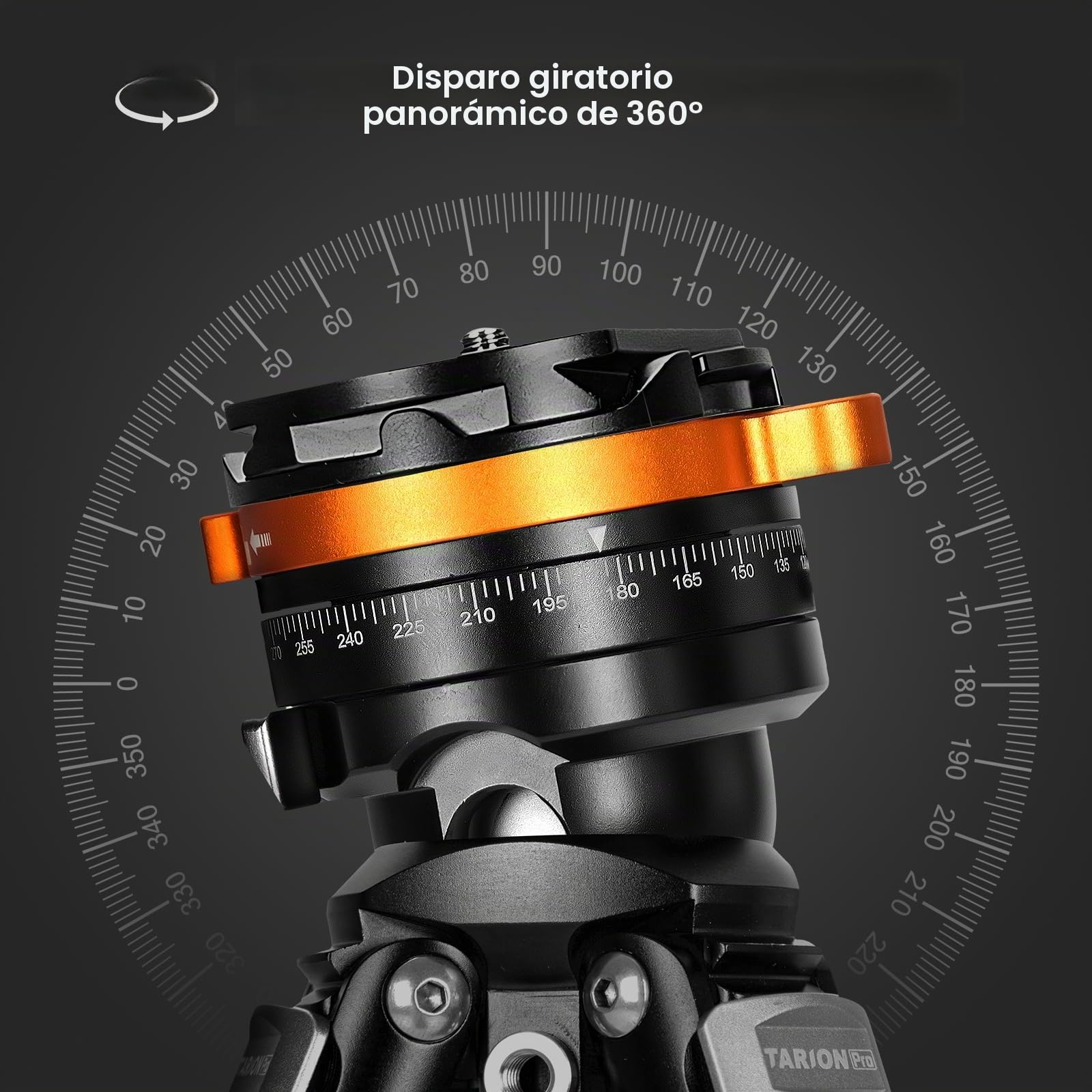 TARION Trípode de Fibra de Carbono para cámara: trípode de Viaje Compacto y Ligero, trípode de Cuenco + Cabezal de Bola único Sistema Quickset, trípode de cámara Profesional de 61 pulgadas/155 cm con