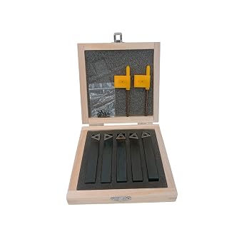5 PC 1/2" Indexable Carbide Insert Turning Tool Bit Lathe Set