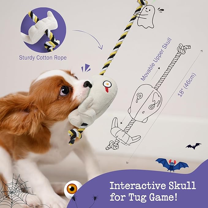 Juguetes Squeak para Perro Fuzzwoof 5 PC, Mordibles Interactivos miniatura 3