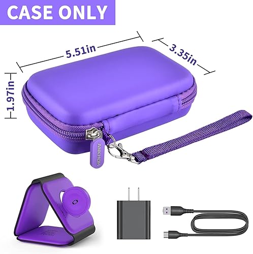 Miniatura 2 de Funda de viaje para UCOMX para Nanopara Rtopspara Hicoberpara Iseyyox cargador inalámbrico 3 en 1 bolsa de almacenamiento magnética plegable para