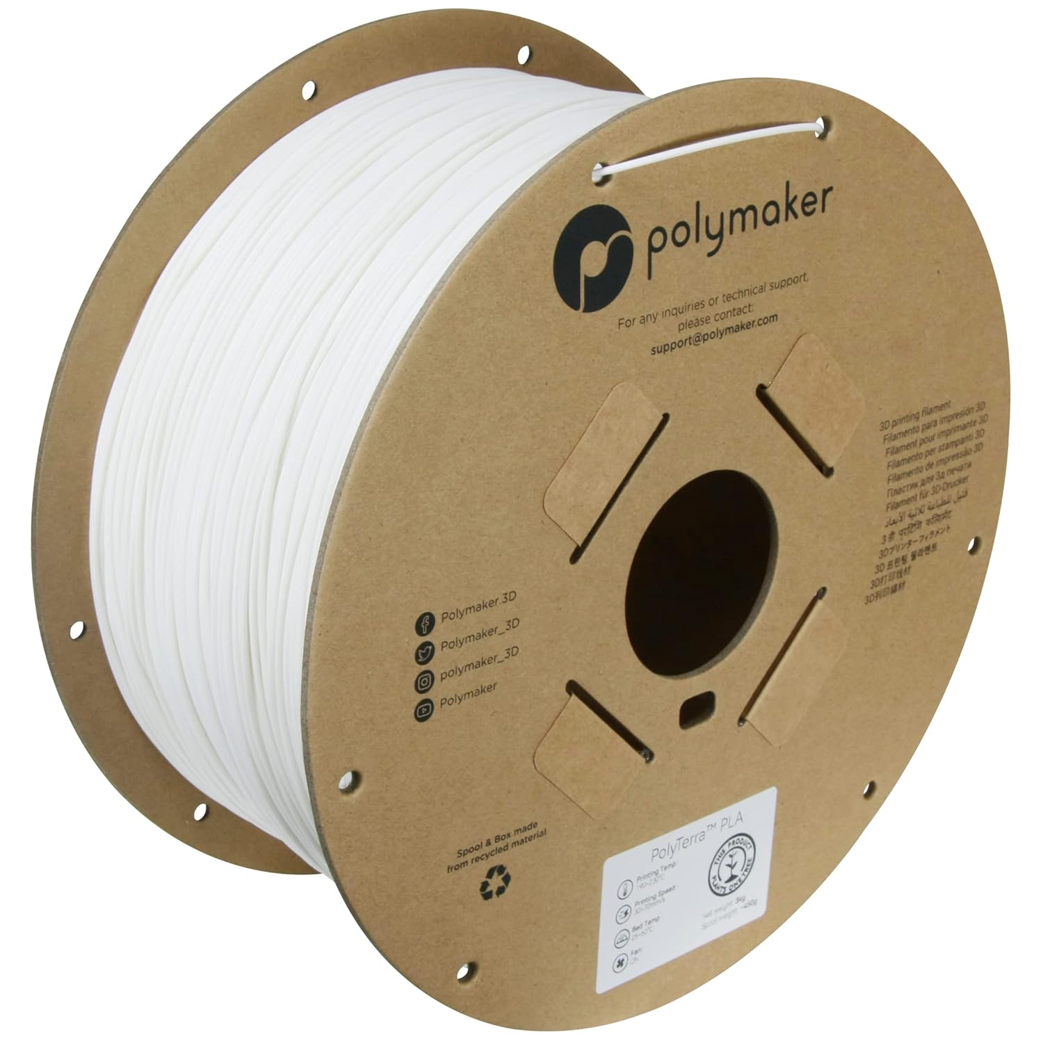 Polymaker Matte PLA Filament 1.75mm 3kg